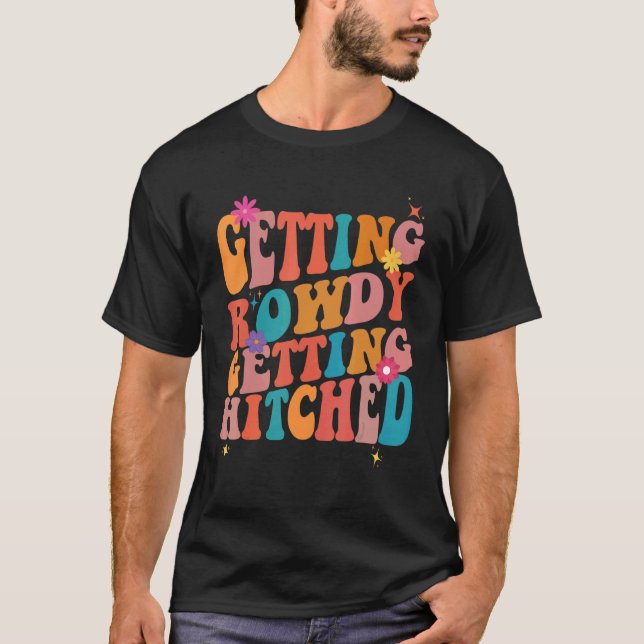 Få Vilda Bröllopsfesten Spenalösfest T Shirt (Framsida)