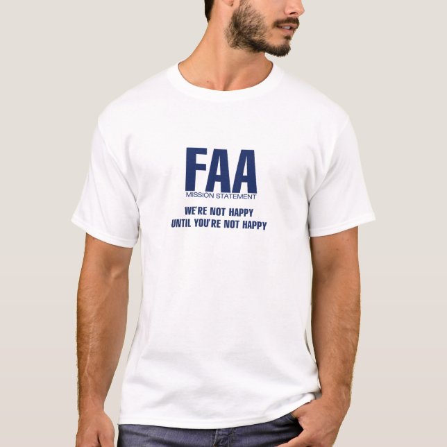 FAA-beskickningpåstående T Shirt (Framsida)