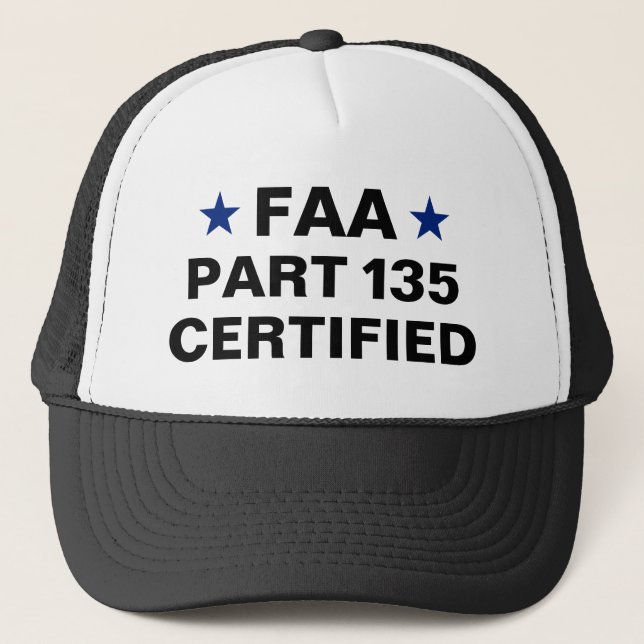FAA Part 135 Trucker keps (Framsida)