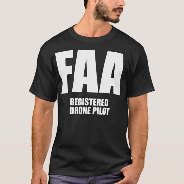 FAA-registrerat dragpilot-Fåniget Funny Unisex T Shirt (Framsida)