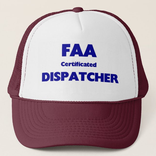 FAA tilldelad intyg Dispatcher Truckerkeps (Framsida)