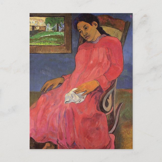 "Faaturuma (Melancholy)" - Paul Gauguin vykort (Framsida)