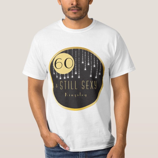 Fab 60:e födelsedag Coola Roligt Black T-Shirt (Framsida)