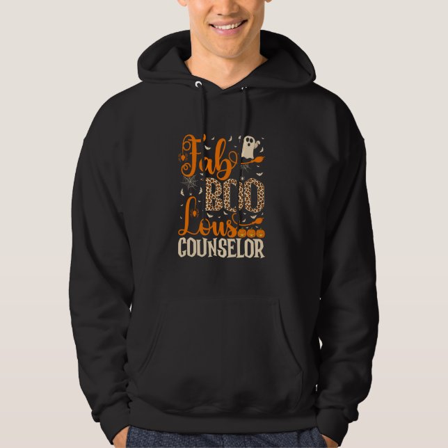Fab Boo Lous Counselor Halloween Hoodie (Framsida)