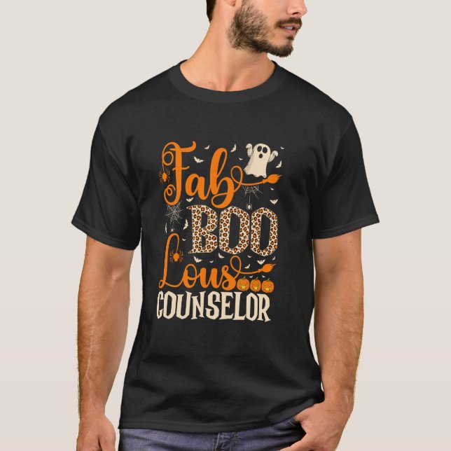 Fab Boo Lous Counselor Halloween T Shirt (Framsida)