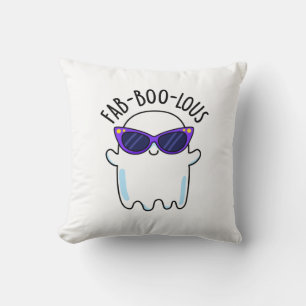 Fab-Boo-Lous Funny Ghost Pun Kudde