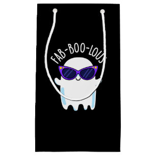 Fab-Boo-Lous Funny Ghost Pun Mörk BG