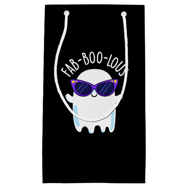 Fab-Boo-Lous Funny Ghost Pun Mörk BG (Framsidan)