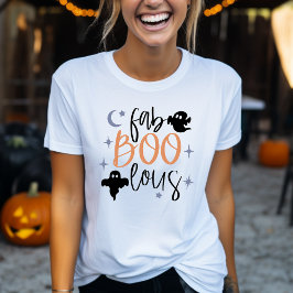 fab Boo lous Funny Ghost Womens Halloween T Shirt