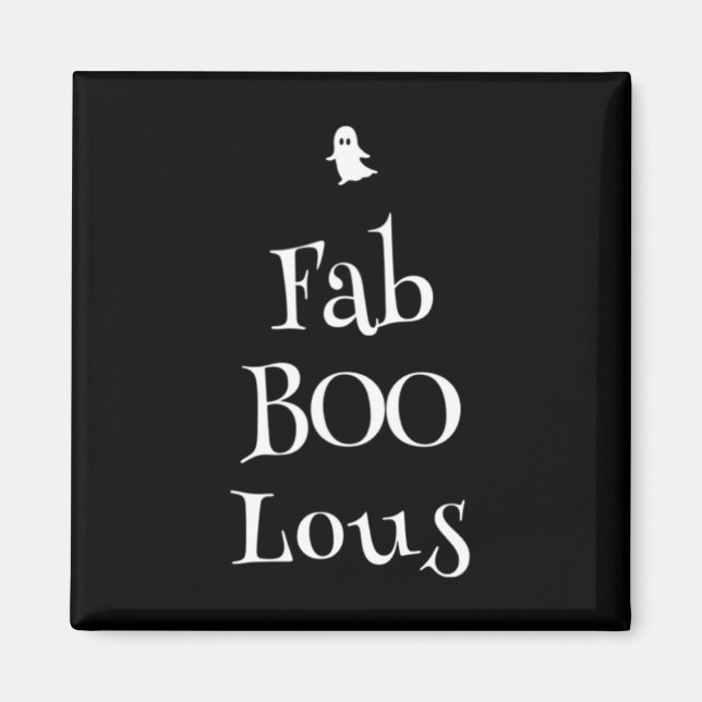 Fab Boo Lous Halloween Ghost Magnet (Framsidan)