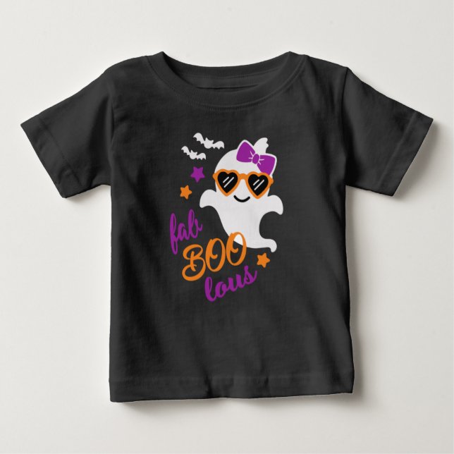 Fab Boo Lous Halloween Ghost T Shirt (Framsida)