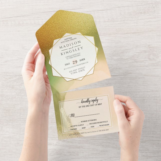 Fab Chartreuse 💚 Abstrakt Otrovärdig Budget Weddi (Avrivbar del)