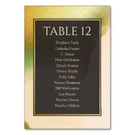 Fab Chartreuse 🤵 Bold & Snyggt Budget Bröllop Bordsnummer