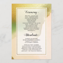 Fab Chartreuse 🤵 Bold & Snyggt Budget Bröllop Program