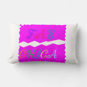 FAB CHICA LOGOTYP Vibrant- pensel Lumbarkudde