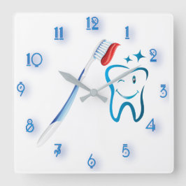 Fab Dentist Toothbrush Fantastisk Fyrkantig Klocka