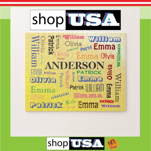 Fab Family Coola Ord Cloud-pussel Pussel (shop in America)