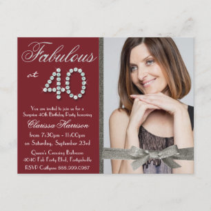 Fab foto 40 för elegant röd glitterRhinestone för Inbjudningar