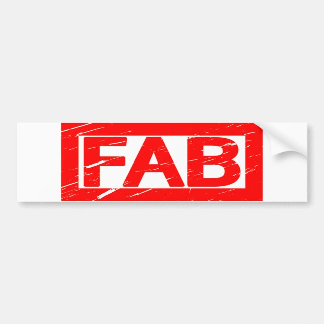 Fab Frimärke Bildekal (Framsidan)