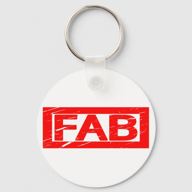 Fab Frimärke Nyckelring (Framsida)