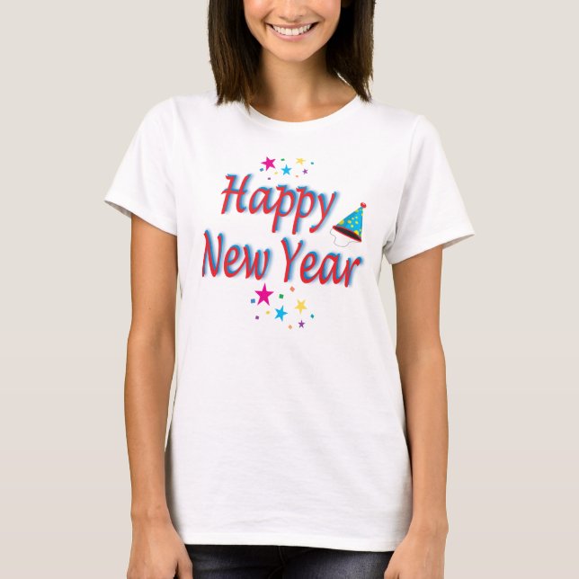 Fab gott nytt år Seasons Festive Beswt New Value Tee Shirt (Framsida)