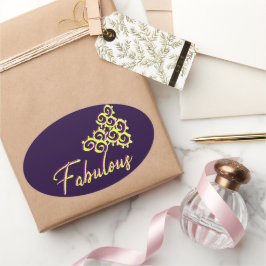 Fab Iz, As Fab Duz Oval Sticker Ovalt Klistermärke