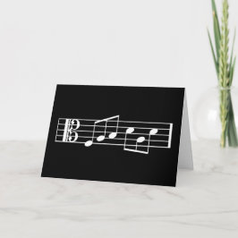 Fab Pappa Music Note Birthday Card Alto Clef Kort
