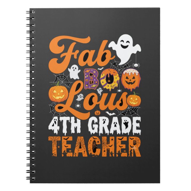 FAB-U-Lös 4:e klass lärare Halloween Anteckningsbok (Framsidan)