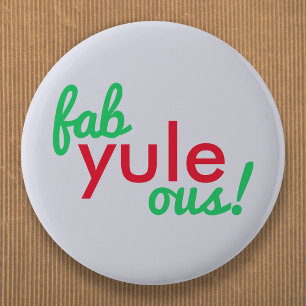 Fab Yule Ous Roligt Fab för god jultid Snyggt Knapp