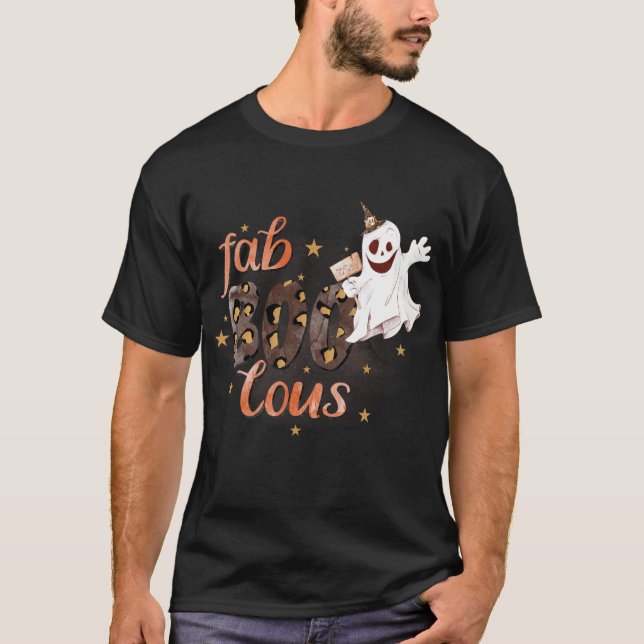 FabBOOlous Halloween Ghost Funny T Shirt (Framsida)