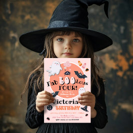 FabBOOlous Little Boo Halloween Födelsedagsfest Inbjudningar