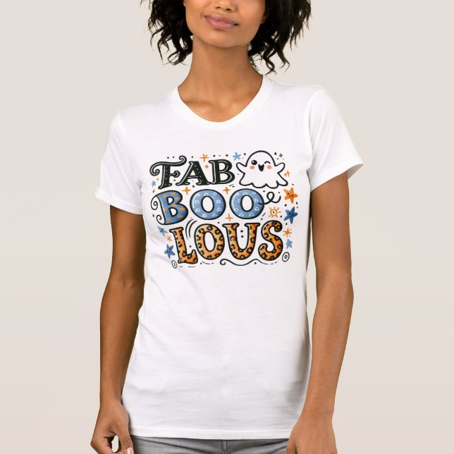 FabBOOlous - Spöken med Glam T Shirt (Framsida)