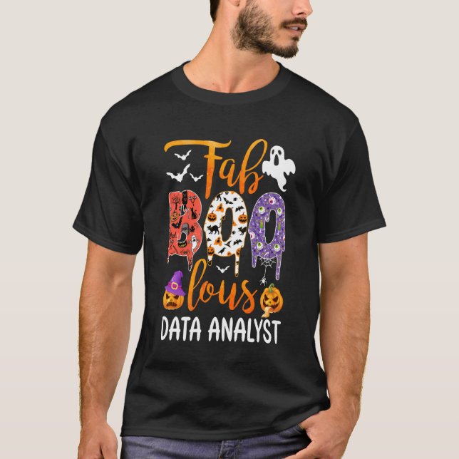 Fabelaktig Boo Lous Dataanalytiker Boo Spökpumpa H T Shirt (Framsida)