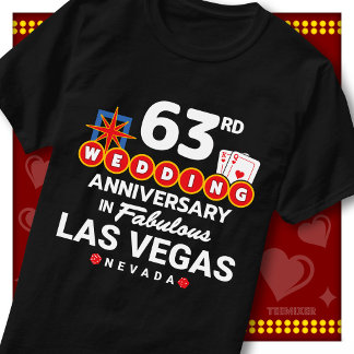 Fabelaktigt Las Vegas 63-årsjubileum för bröllopsp T Shirt