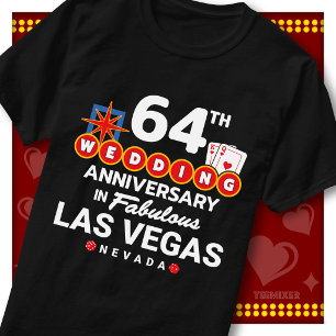Fabelaktigt Las Vegas 64-års bröllopspar T Shirt