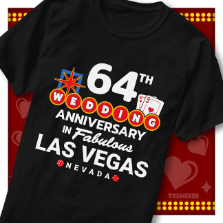 Fabelaktigt Las Vegas 64-års bröllopspar T Shirt