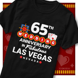 Fabelaktigt Las Vegas 65-årsjubileum för bröllopsp T Shirt