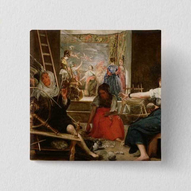 Fabeln av arachnen eller spinnersna, c.1657 (olja knapp (Framsida)