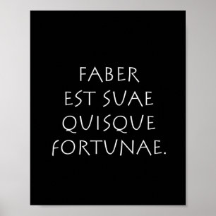 Faber est suae quisque förmögenhet poster