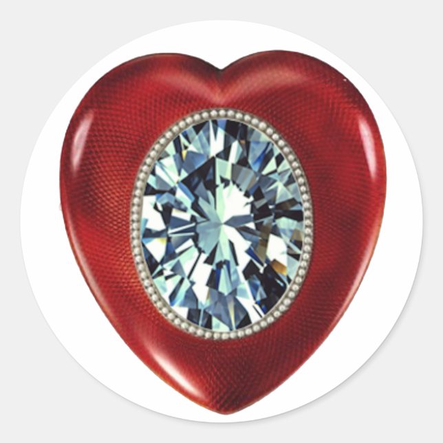 Faberge Heart - klistermärken (Framsida)