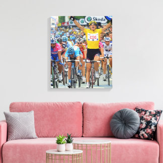 Fabian Cancellara Tidig hjälte Etapp 3 Tour de Fra Canvastryck