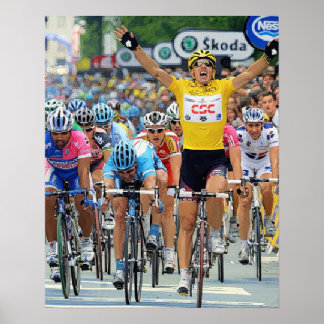 Fabian Cancellara Tidig Hjälte Etapp 3 Tour de Fra Poster