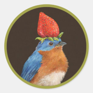 Fabian de bluebird-klisterarna runt klistermärke