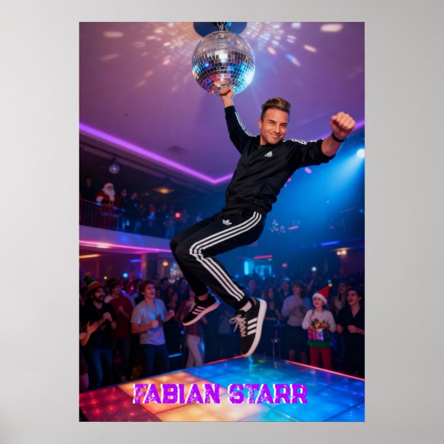 FABIAN STARR - DISCO BALL POSTER (Framsidan)