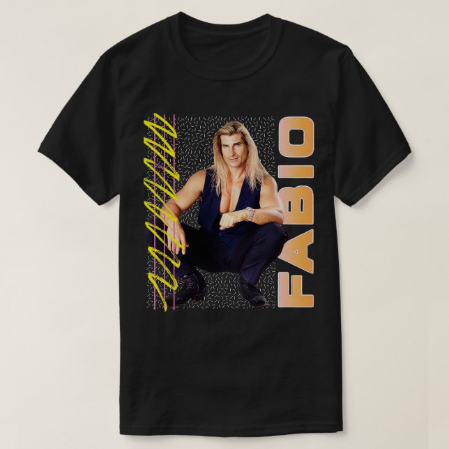 Fabio 90s Aesthetic T Shirt (Design framsida)