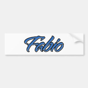 Fabio Namn blue Aufkleber Sticker Autoaufkleber Bildekal