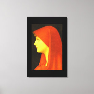 Fabiola', Jean Jacques Henner_Porträtt Canvastryck