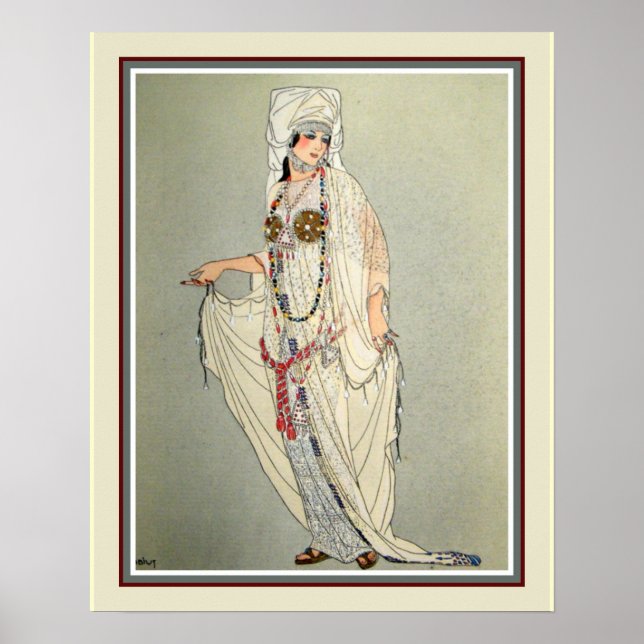 Fabius 1914 Tidigt Fransk Deco Poster (Framsidan)