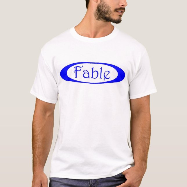 FABLElogo-blått T-shirt (Framsida)