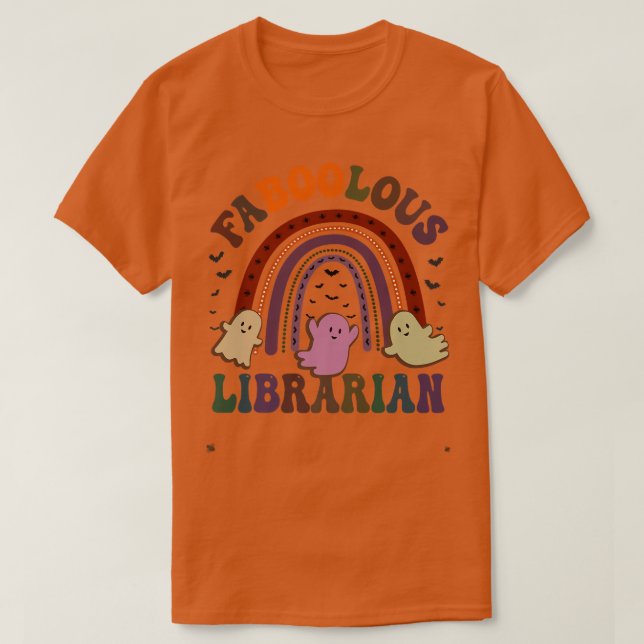 FABOLOUS LIBRARIAN Costume Det här är mina Scary V T Shirt (Design framsida)
